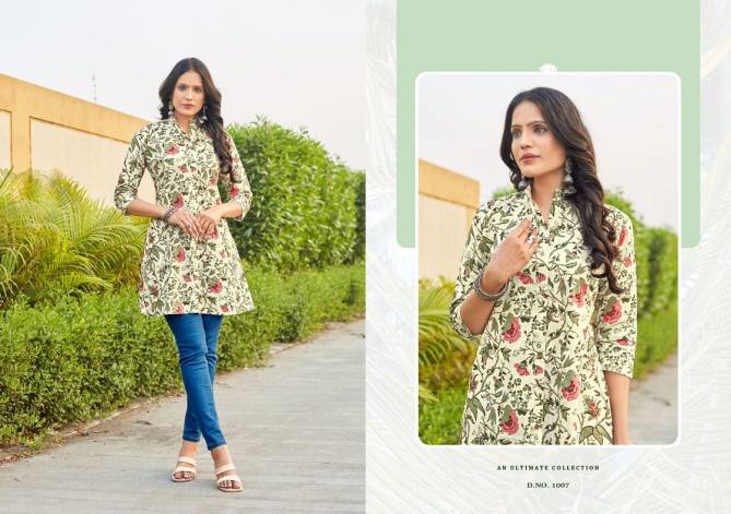 Myra Vol 1 By Aryaa Cotton Printed Ladies Top Wholesale Price In Surat